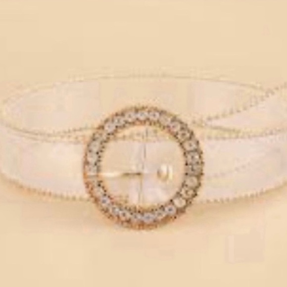 Accessories - Rhinestone Transparent Belt